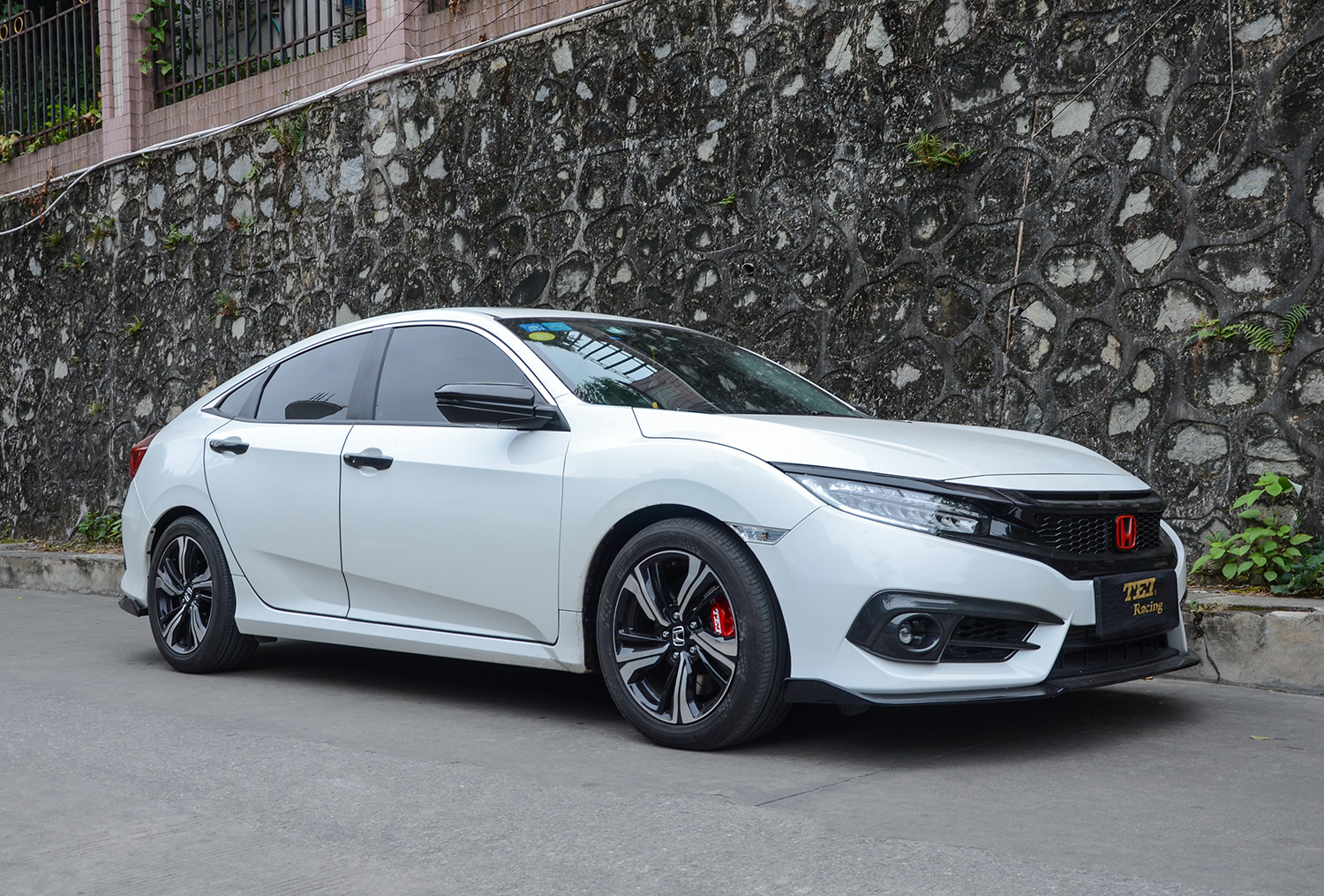 十代思域改装德国tei racing-p40s大四刹车套装