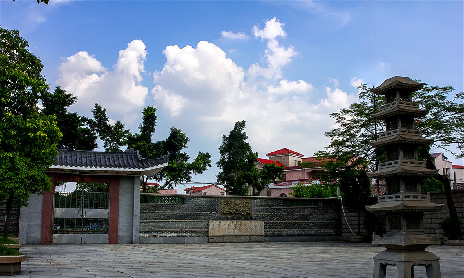 广东佛山康有为故居青砖镬耳屋典型清代民宅