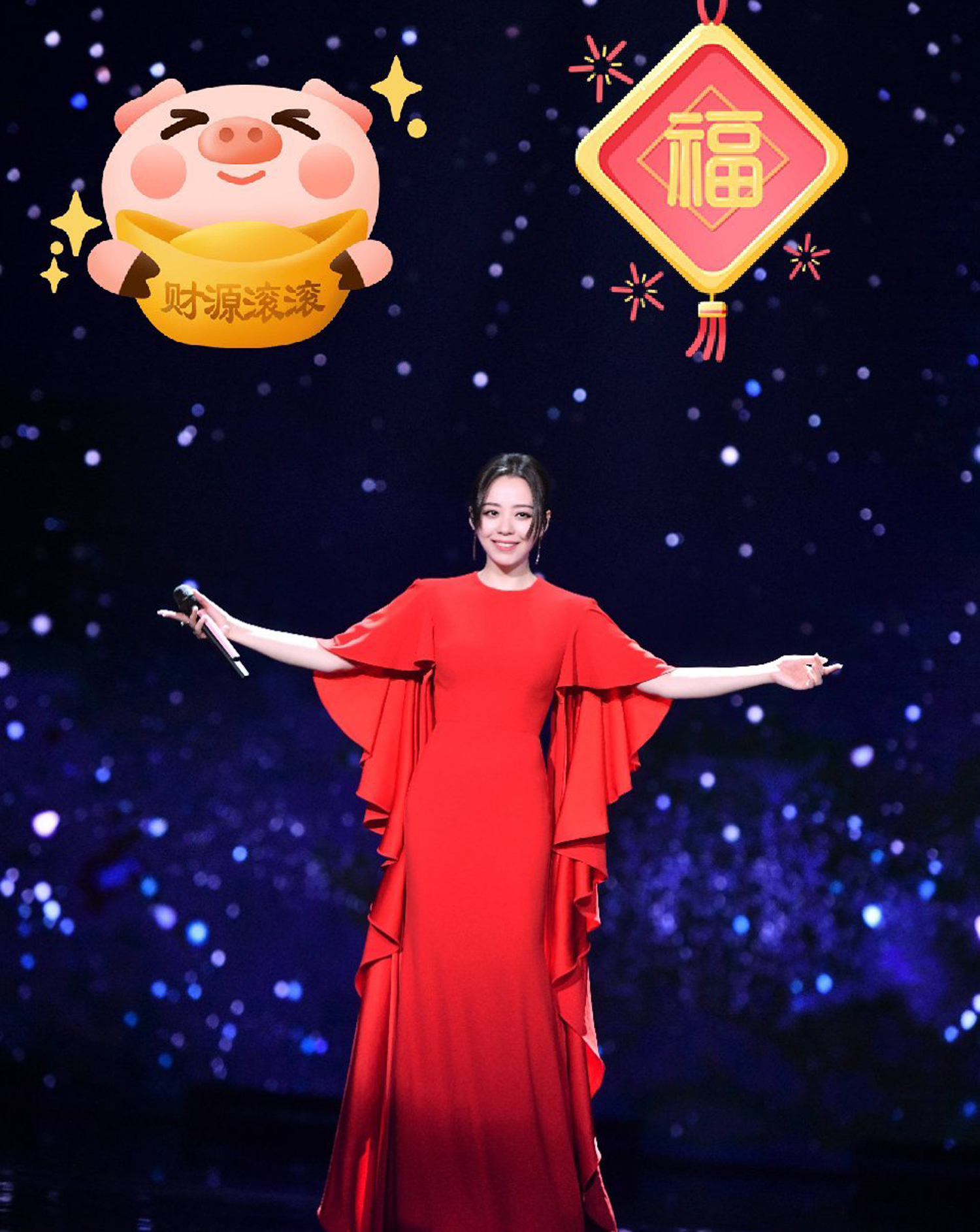 大年除夕一大波女星上演拜年秀
