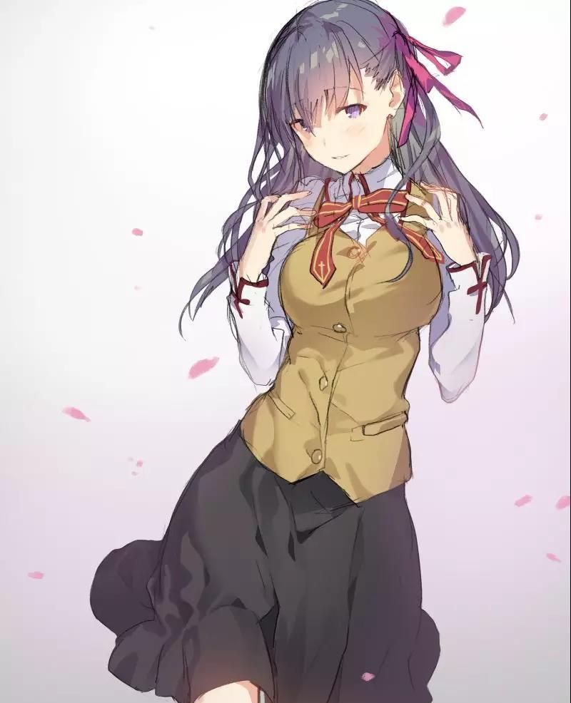 头像壁纸fate紫发间桐樱