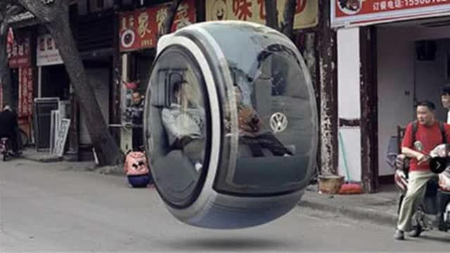 中国女大学生设计悬浮汽车,不用轮子也能跑,路人都看呆了!