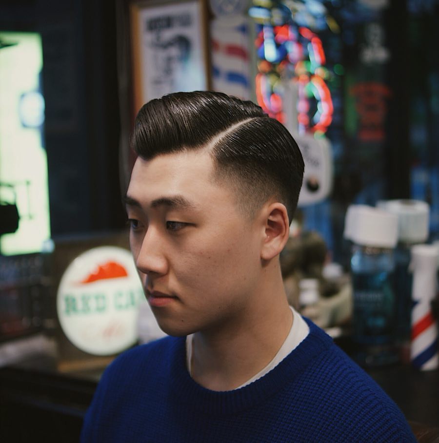 型男经典复古后背头今年很流行