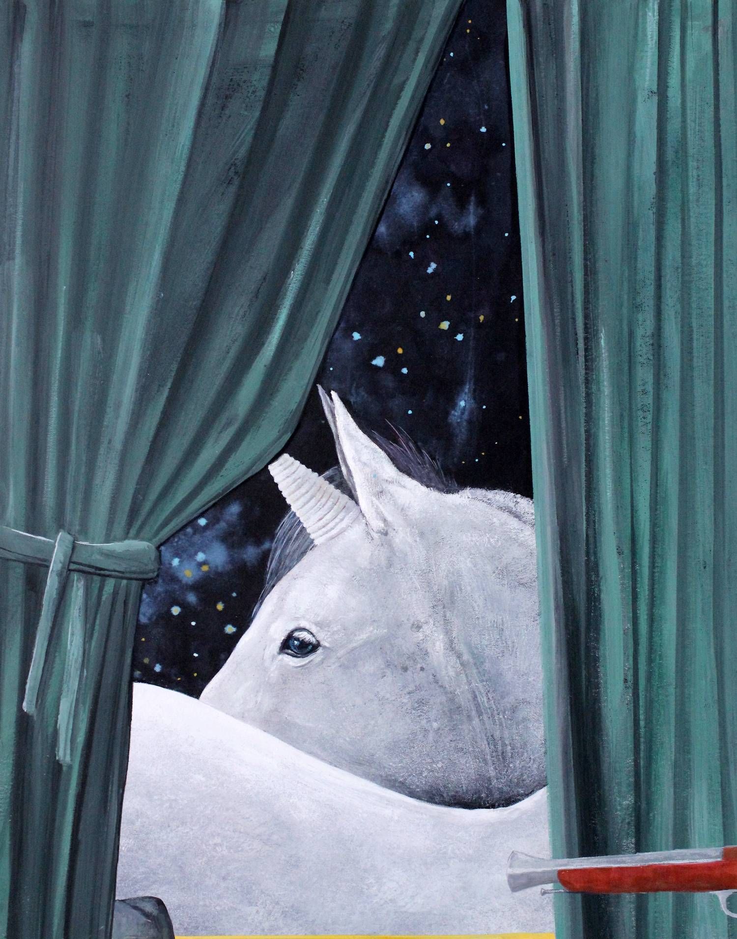 当代青年艺术家刘海轮的黑卡系列水彩绘画作品欣赏