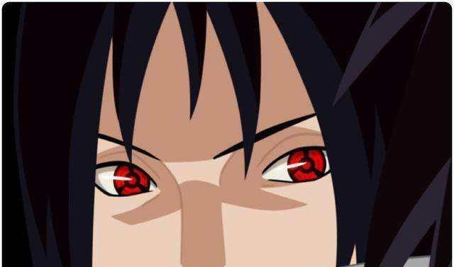 第一种是螺旋镖形状,周围还有三个勾玉,这是宇智波富岳的万花筒.