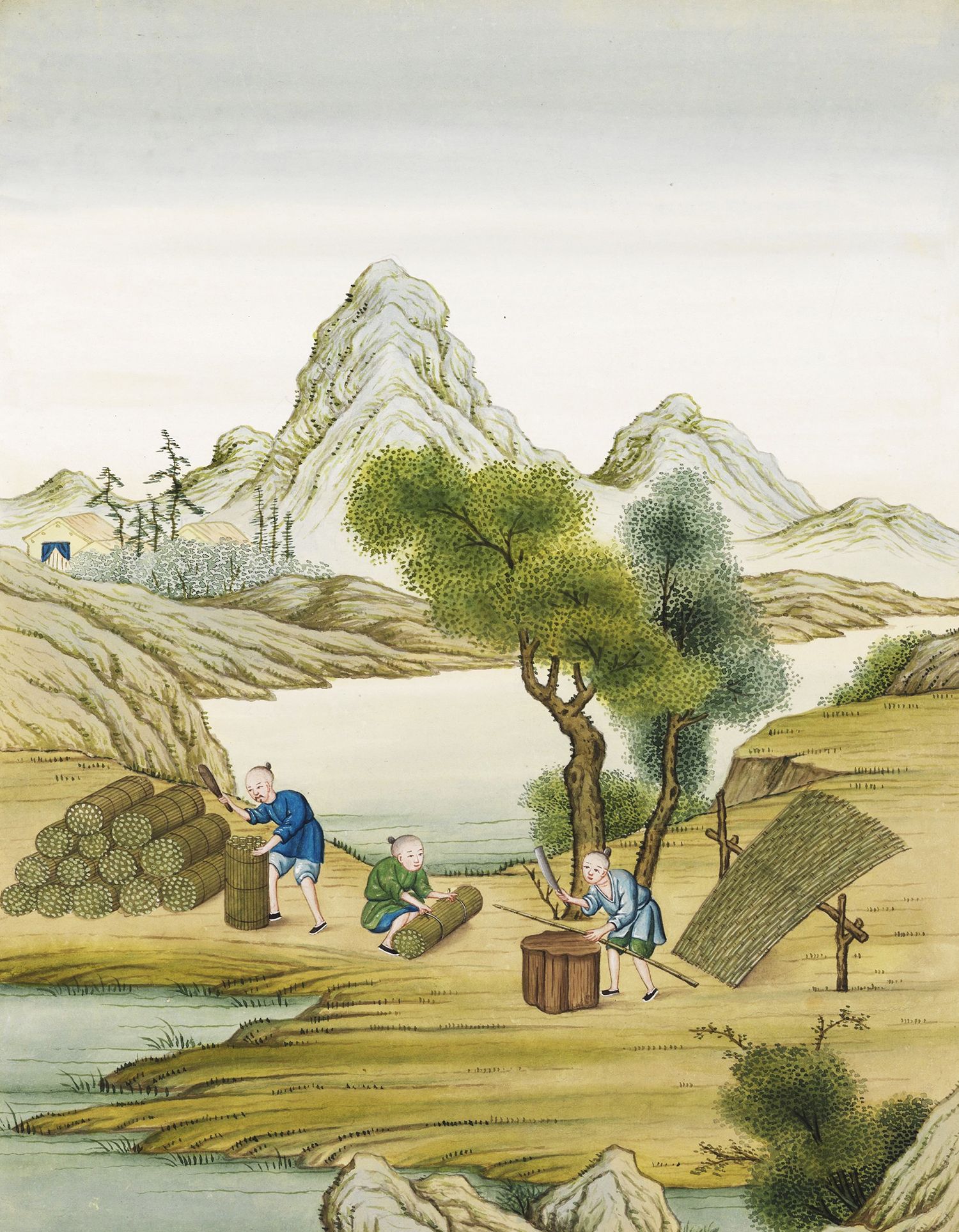 中华瑰宝,古代以竹制纸全过程