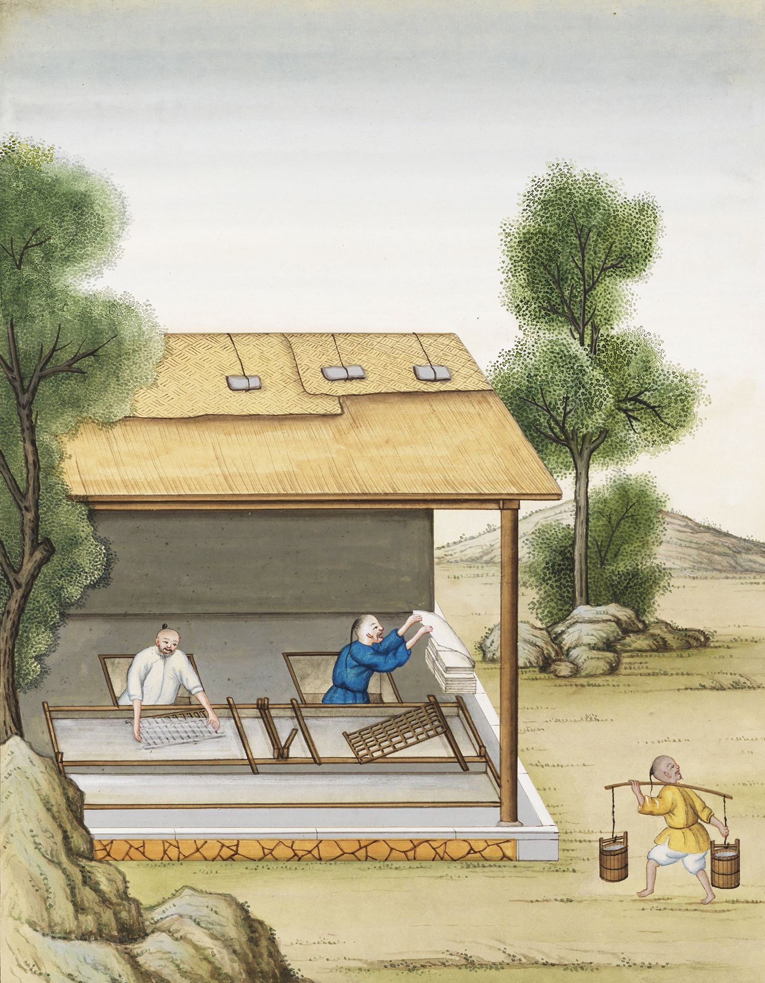 中华瑰宝,古代以竹制纸全过程