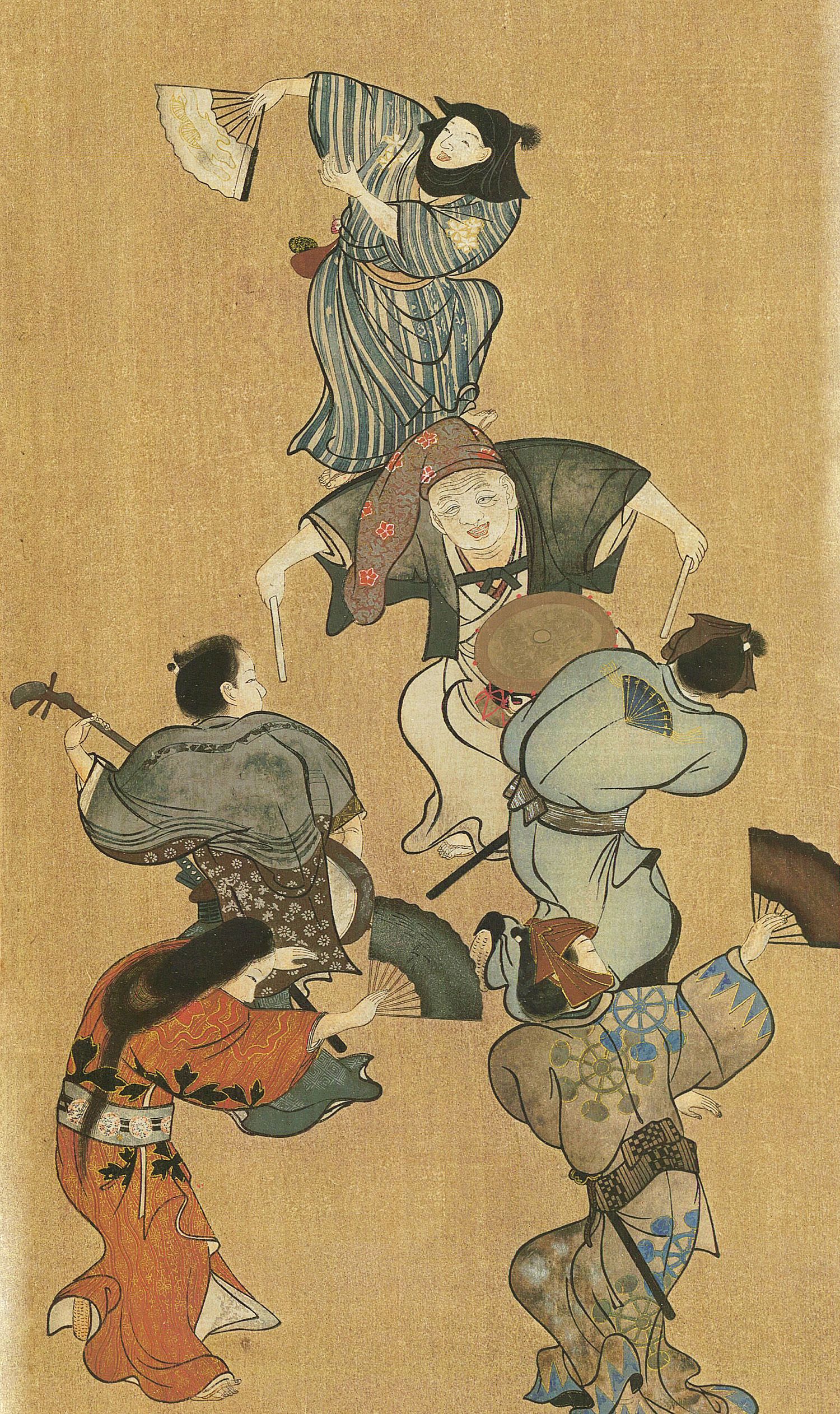 浮世绘中所描绘的,歌伎优伶和艺妓舞女