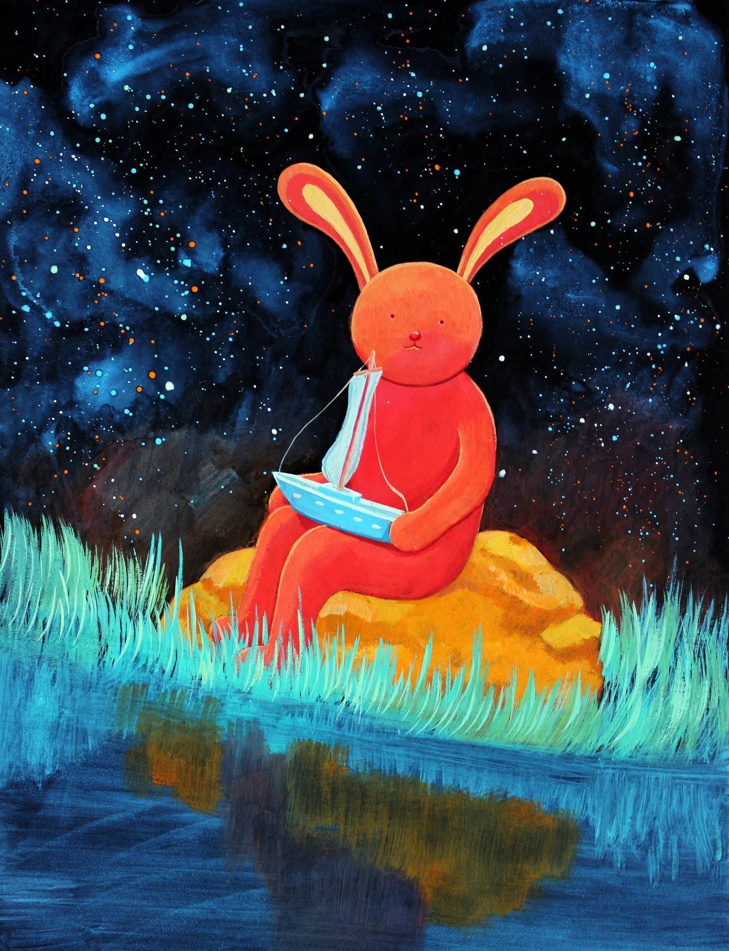 当代青年艺术家刘海轮的黑卡系列水彩绘画作品欣赏