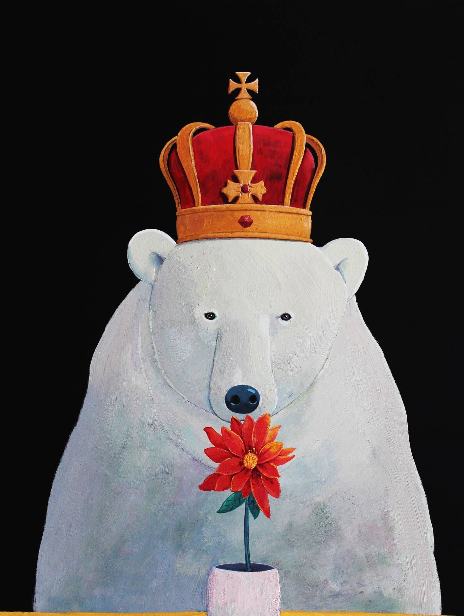 当代青年艺术家刘海轮的黑卡系列水彩绘画作品欣赏