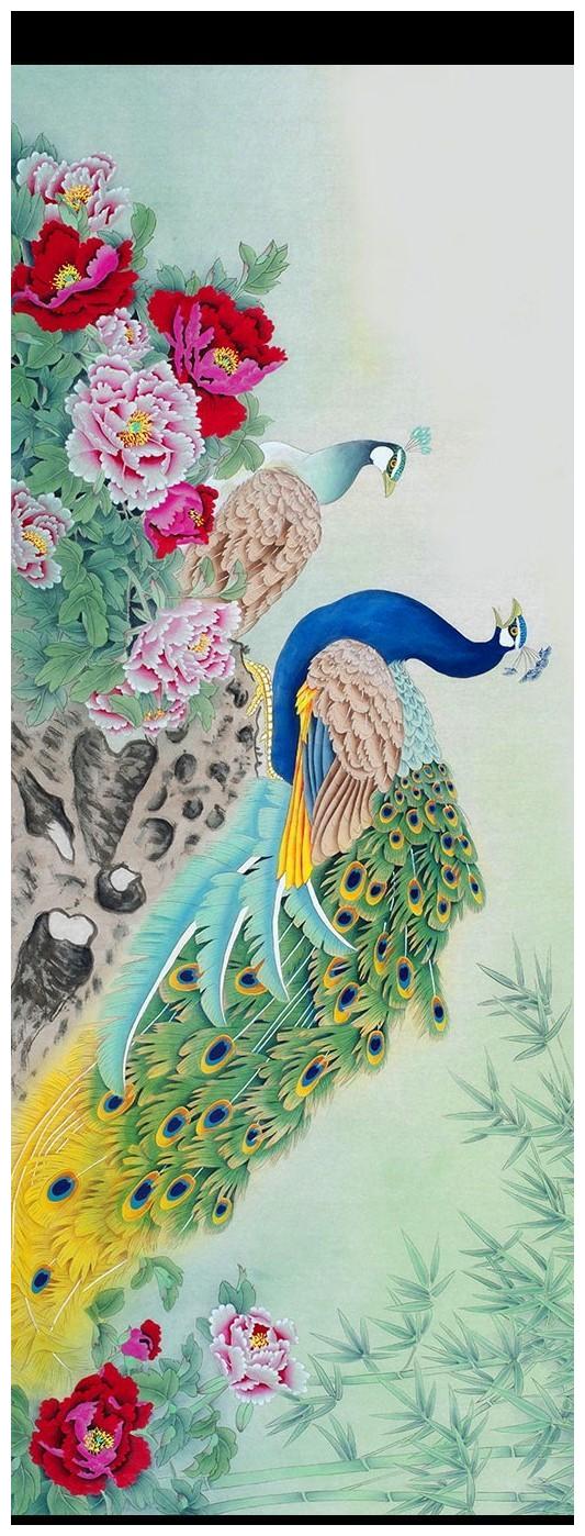 孔雀工笔重彩图谱