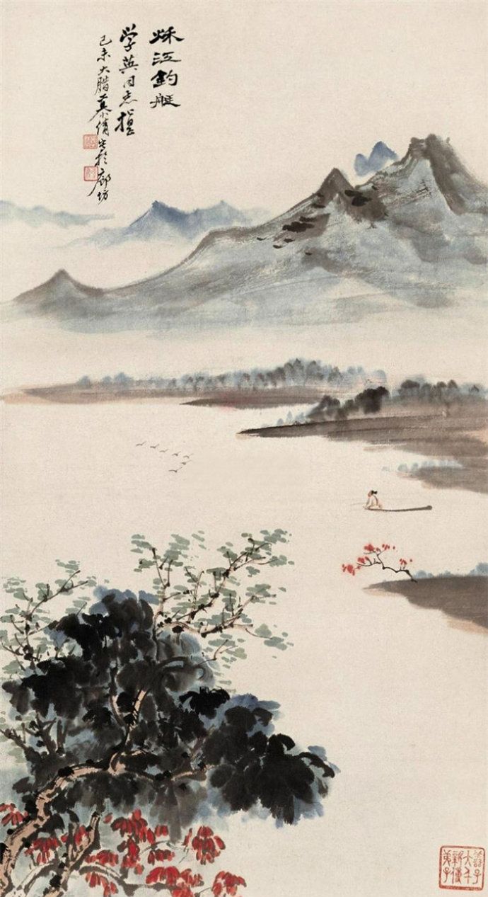 当代国画大师慕凌飞山水画作品欣赏