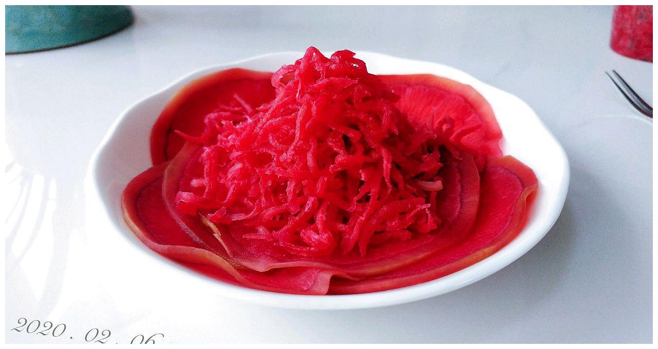 酸甜胭脂红萝卜的做法