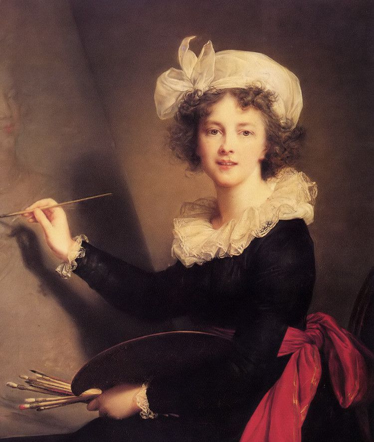 美术欣赏 18世纪法国女画家elisabeth Vigee Lebrun的肖像作品