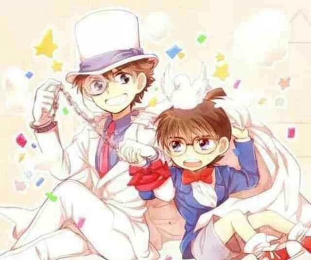 但是从身高上来说,怪盗基德更胜一筹.