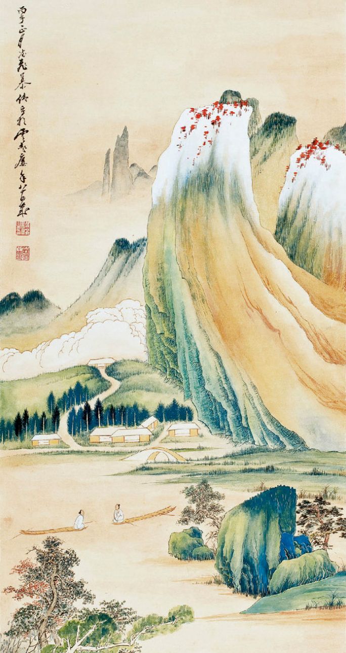 当代国画大师慕凌飞山水画作品欣赏