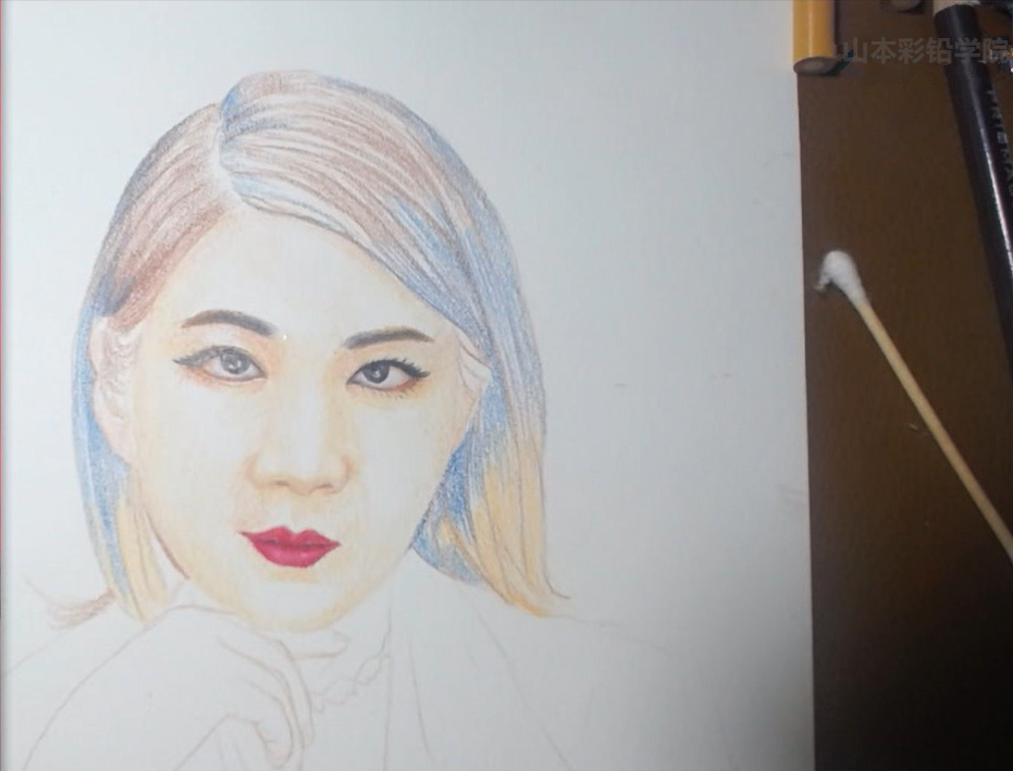 彩铅人物手绘给美丽的素云老师画一副彩铅画