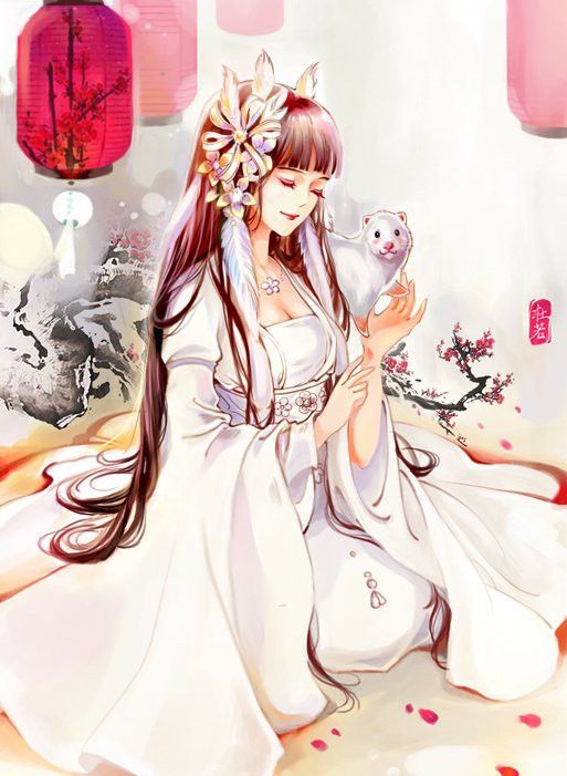 最美古风赏析:古风白衣美女插画,赏心悦目,清纯动人!_高清图集_新浪网