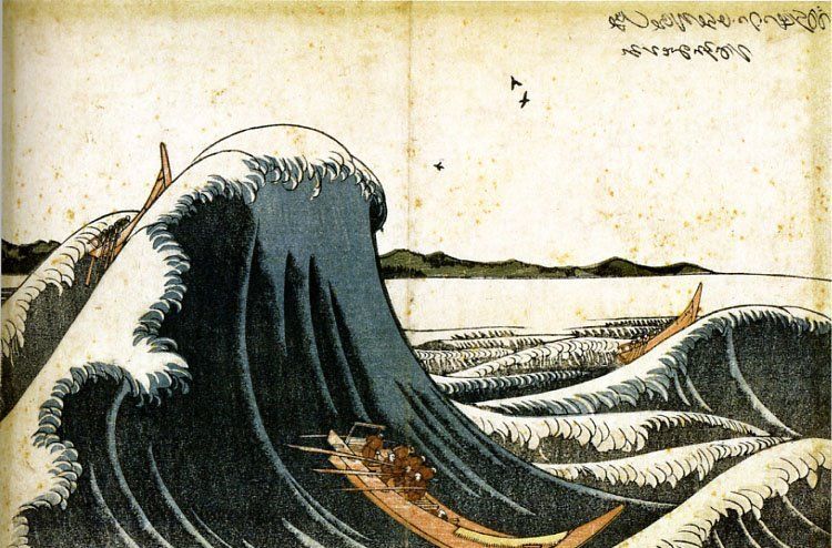 这是日本最著名的名画之一 但实际上 它有四个版本 这是日本最著名的名画之一 但实际上 它有四个版本