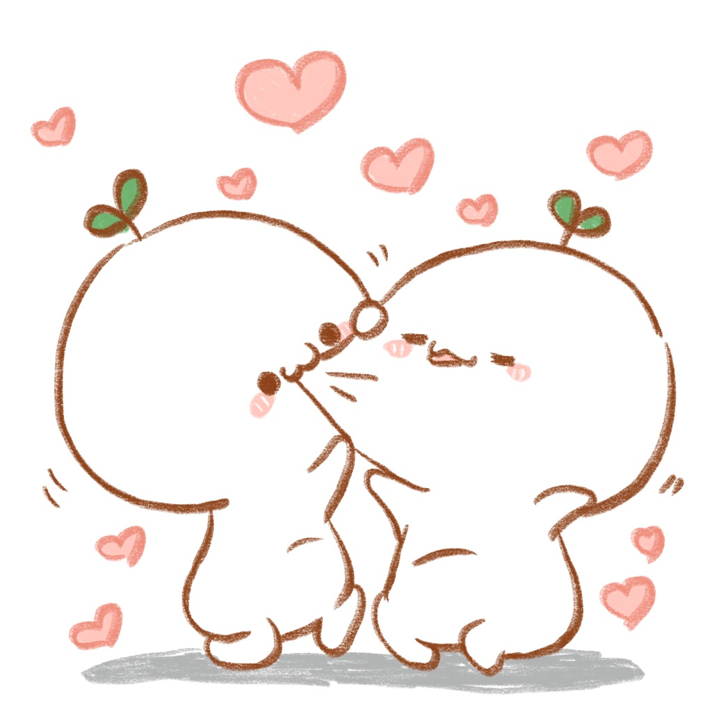 又圆又软的可爱团子情侣头像头一次见哦