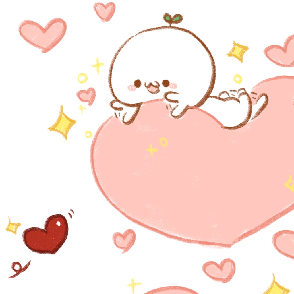 又圆又软的可爱团子情侣头像头一次见哦