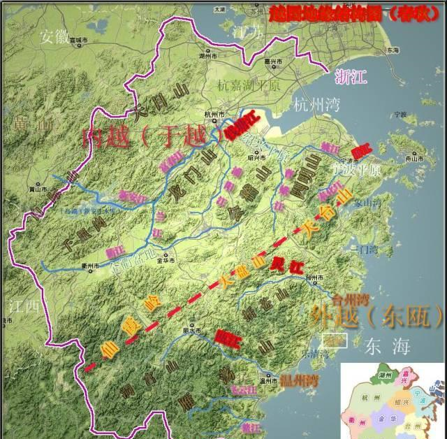 看懂浙江地理,浙南与浙北的渊源与不同|浙江|山脉|于越_新浪新闻
