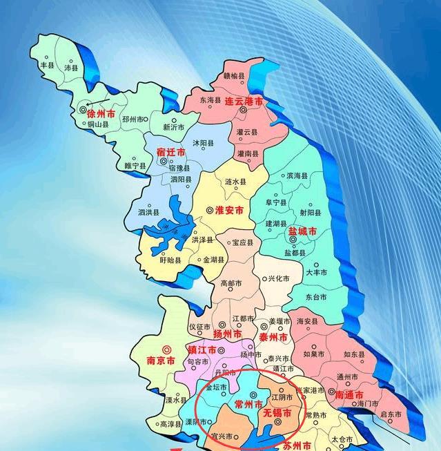 江苏地理关系最奇特的两座城市, 网友说不如合并吧!