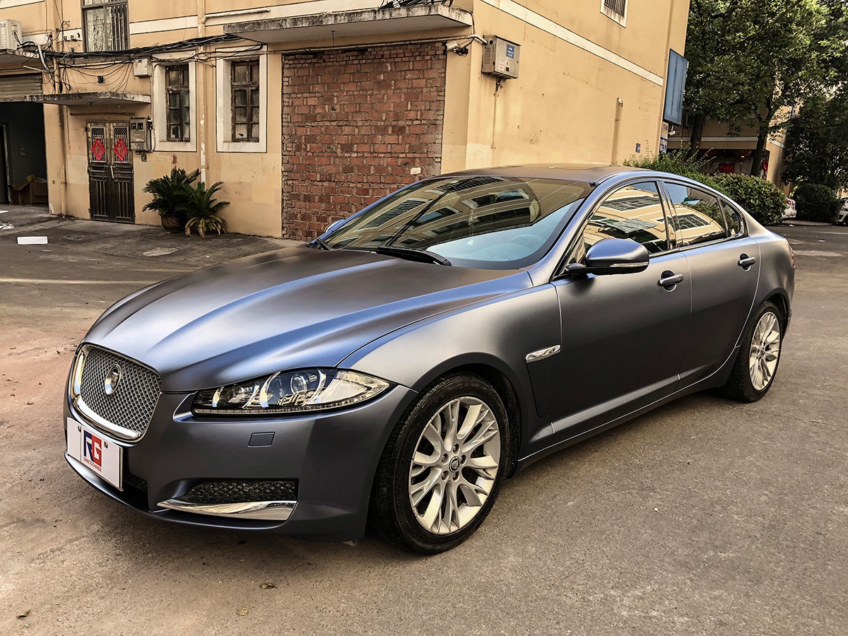 捷豹xf车身改色电光风暴灰 rg瑞集改色膜浙江永康加盟店出品