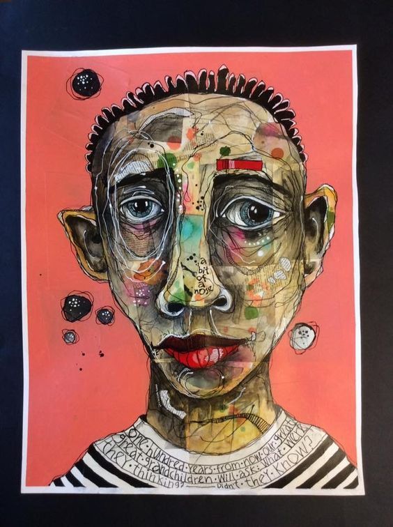 极致的感染力,艺术家deb weiers作品中人像的抽象表达