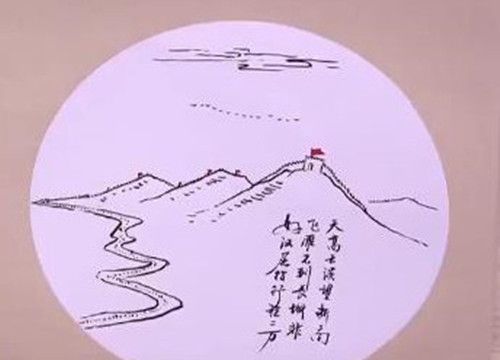 诗词大会康震老师现场作画题诗完整版,赶快收藏