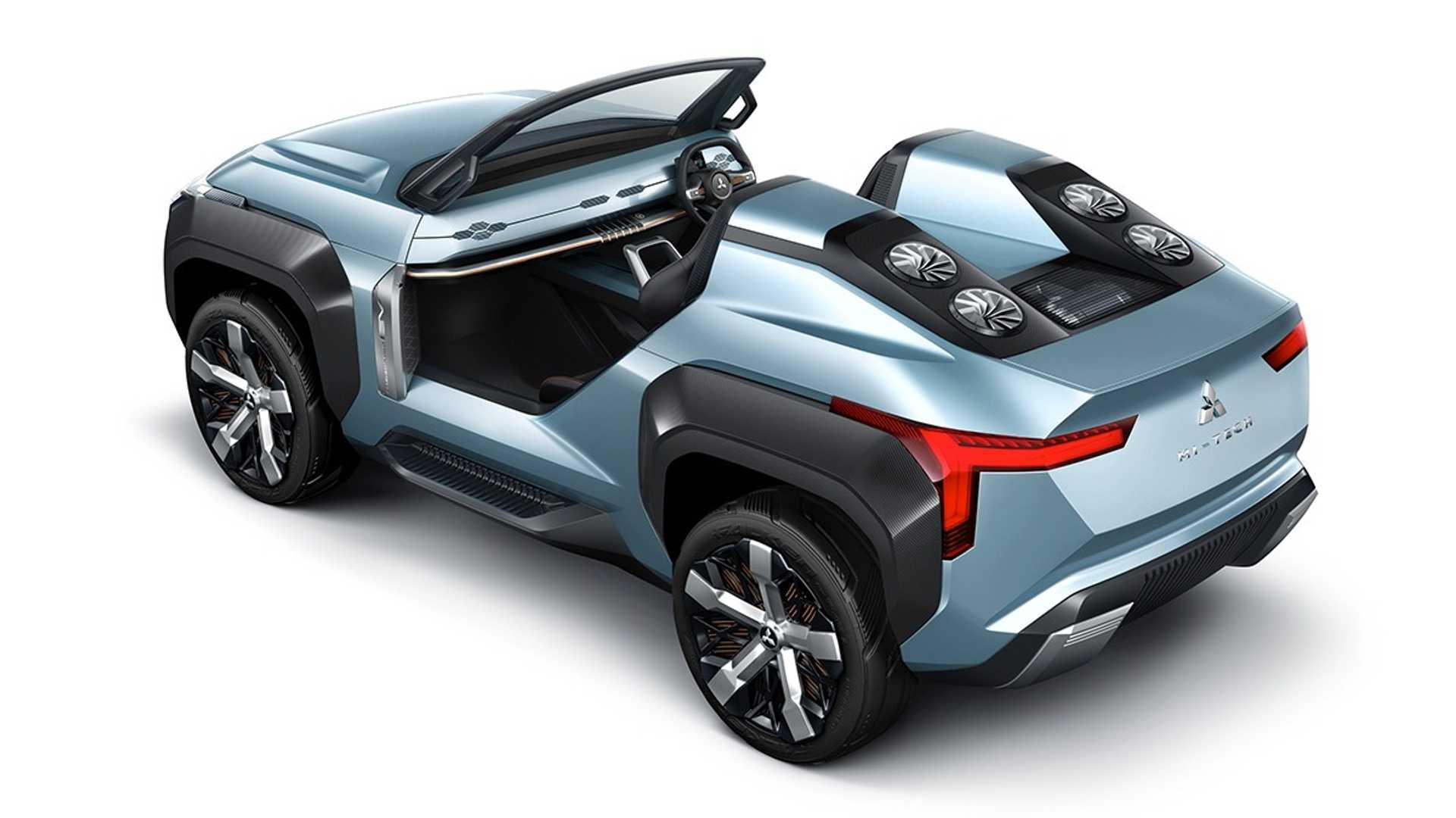 三菱mi-tech首次亮相,带有燃气涡轮发动机的敞篷suv