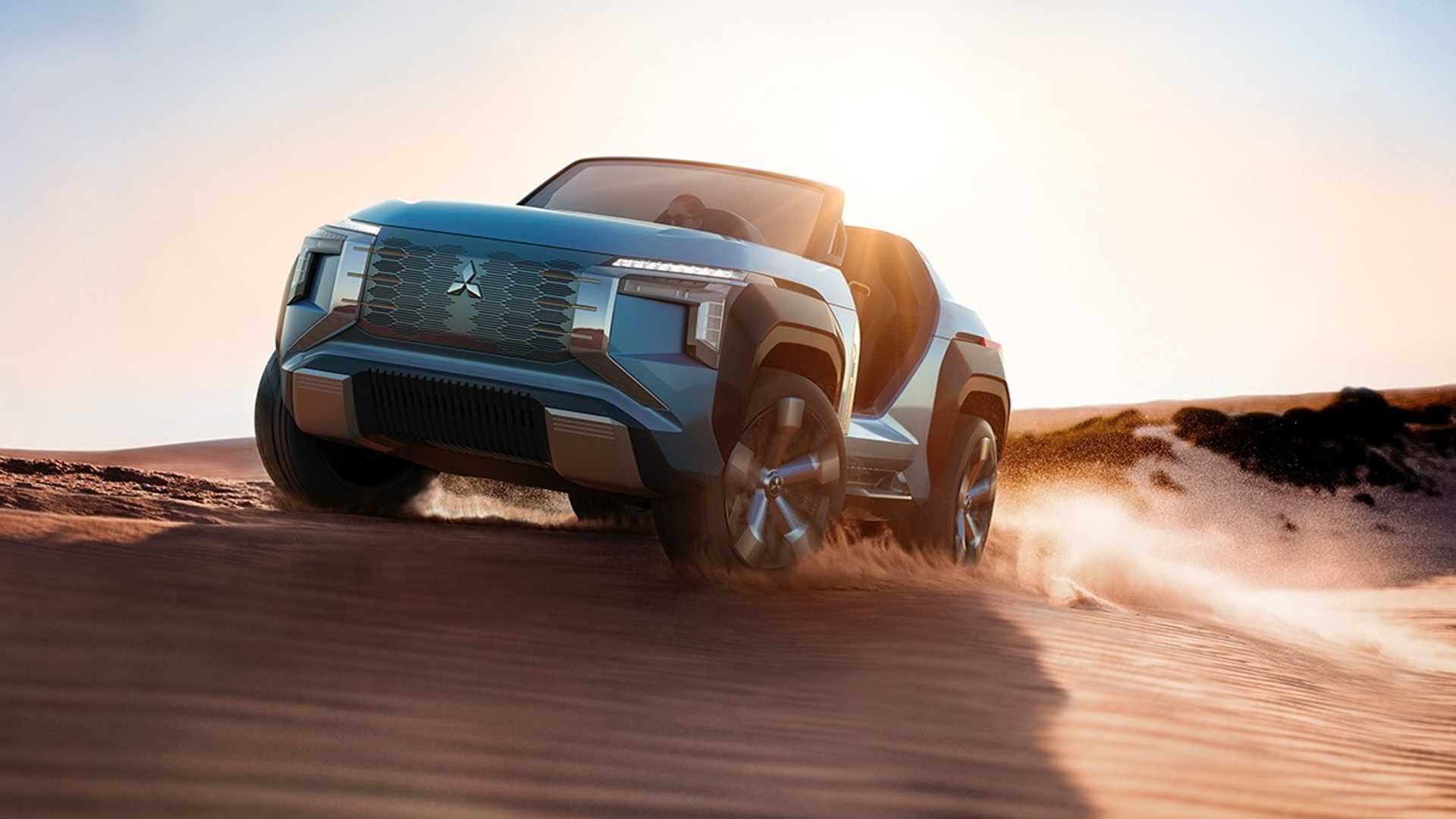 三菱mi-tech首次亮相,带有燃气涡轮发动机的敞篷suv