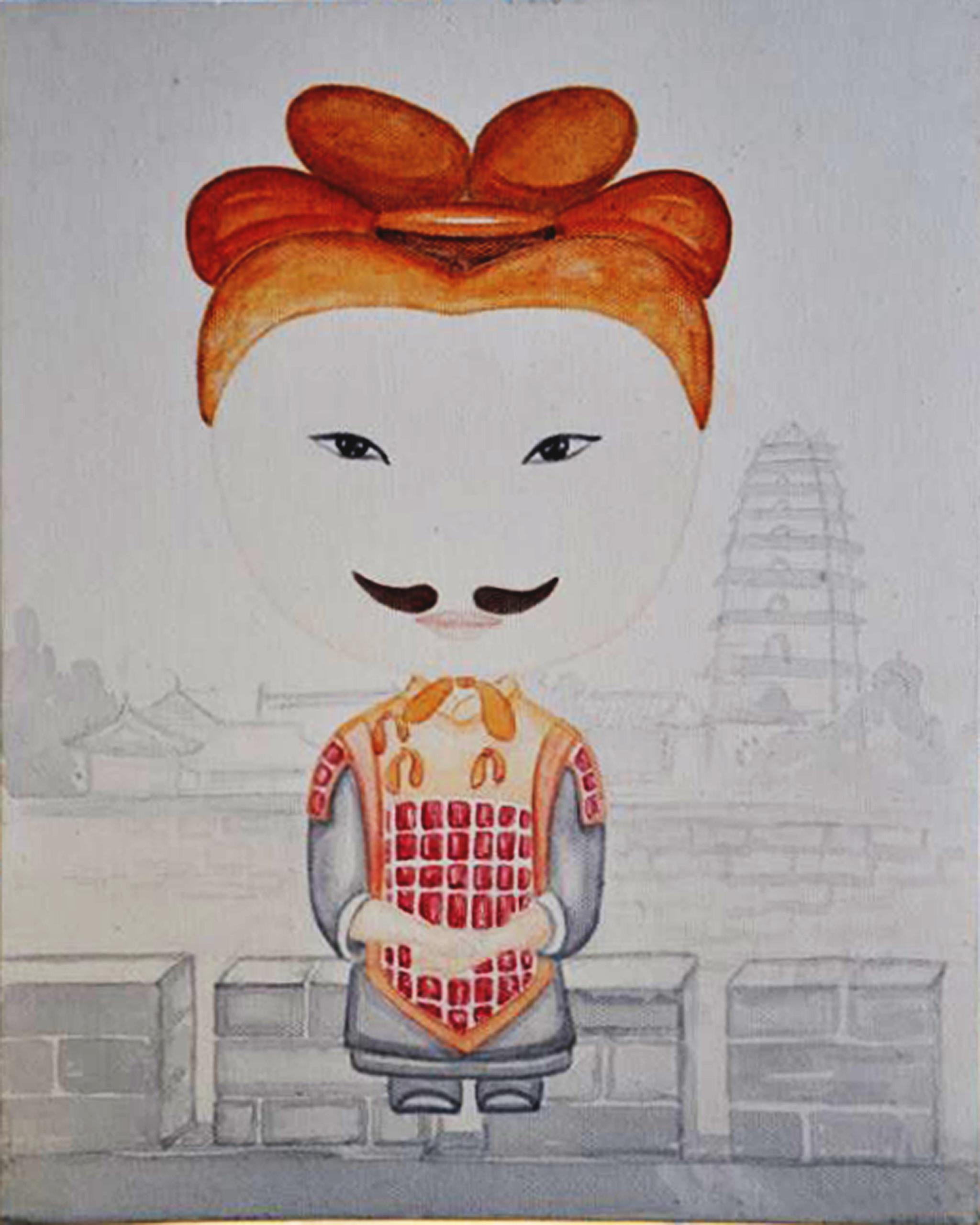 国庆兵马俑博物院人潮如织不如看看卡通版的兵马俑