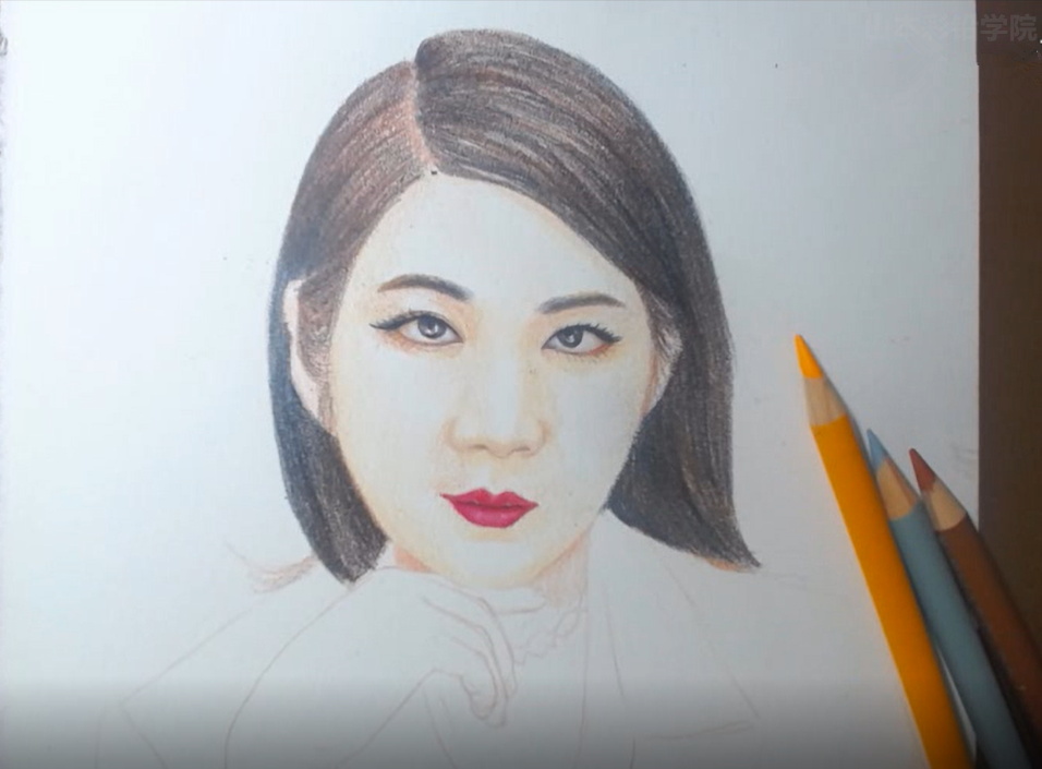 彩铅人物手绘给美丽的素云老师画一副彩铅画