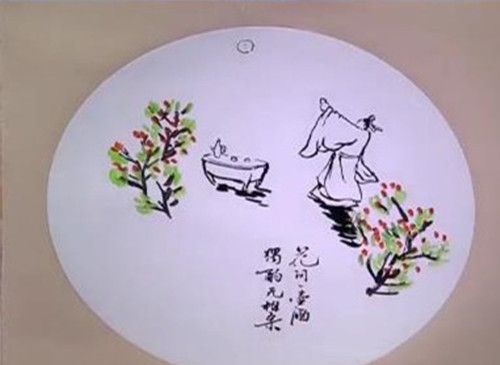 诗词大会康震老师现场作画题诗完整版,赶快收藏