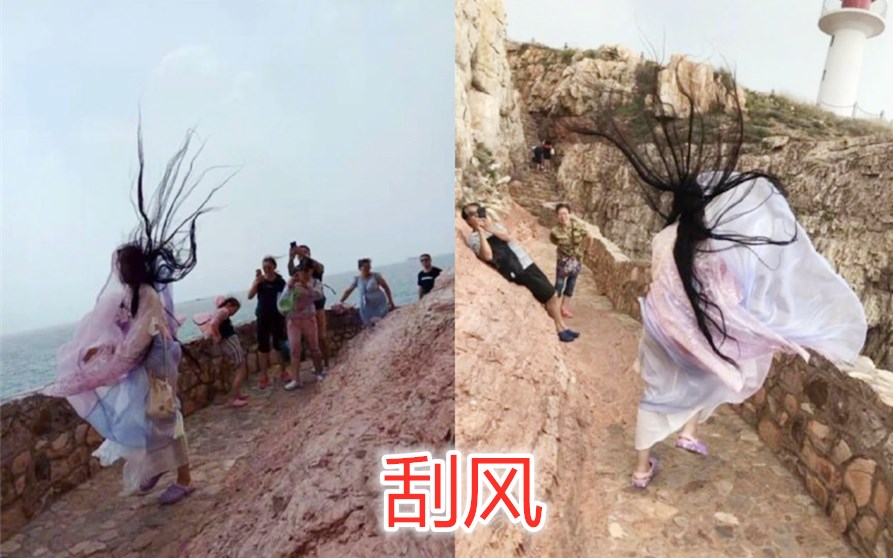汉服出现尴尬瞬间:被人踩没什么,摔倒没什么,刮起风来最丢人|汉服|尴尬|行走_新浪新闻