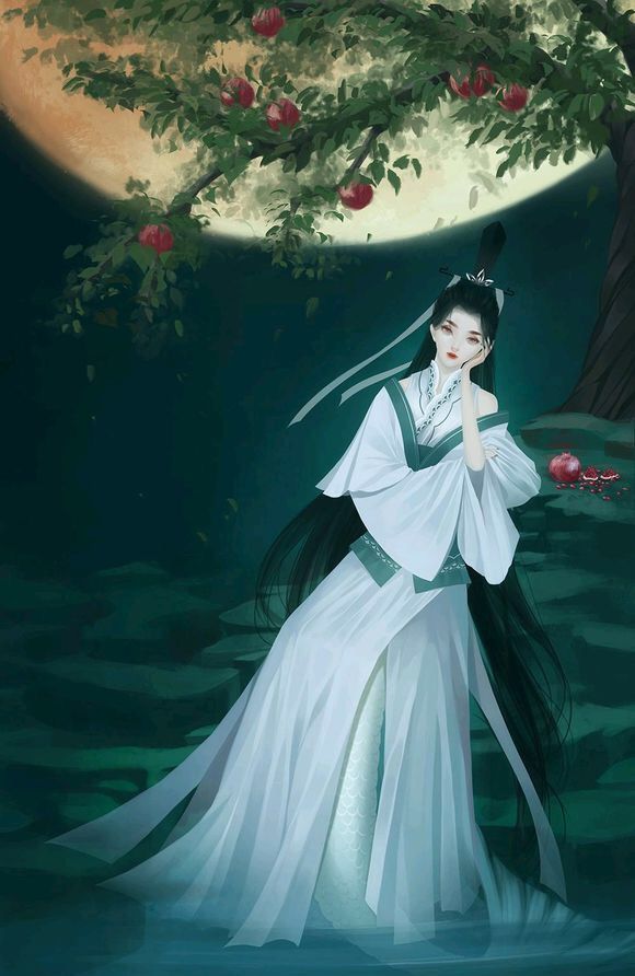 古风月下美人图集 若非群玉山头见 会向瑶台月下逢