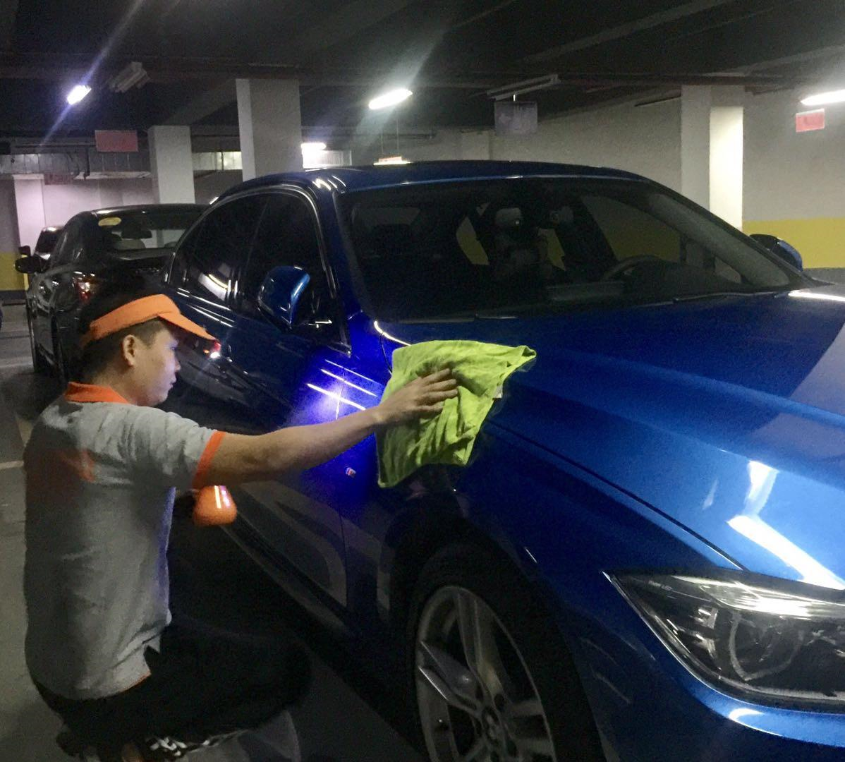 深夜体验这项订单服务:洗车不出门,保洁在原位