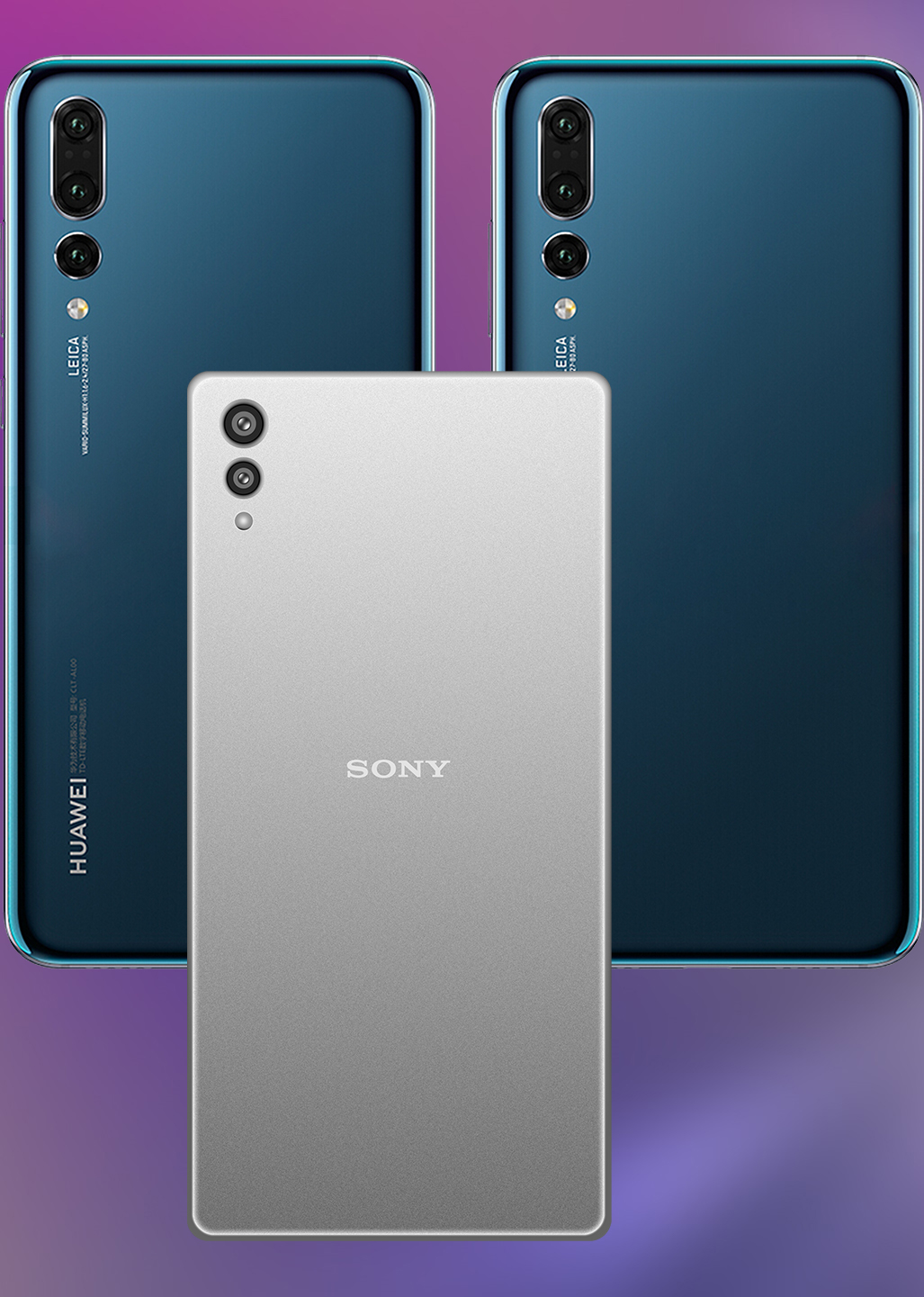 刘海屏概念版索尼xz3p对比华为p20