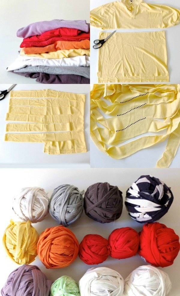 旧衣服不要扔,手把手教你编织手工地垫,方便又实用!