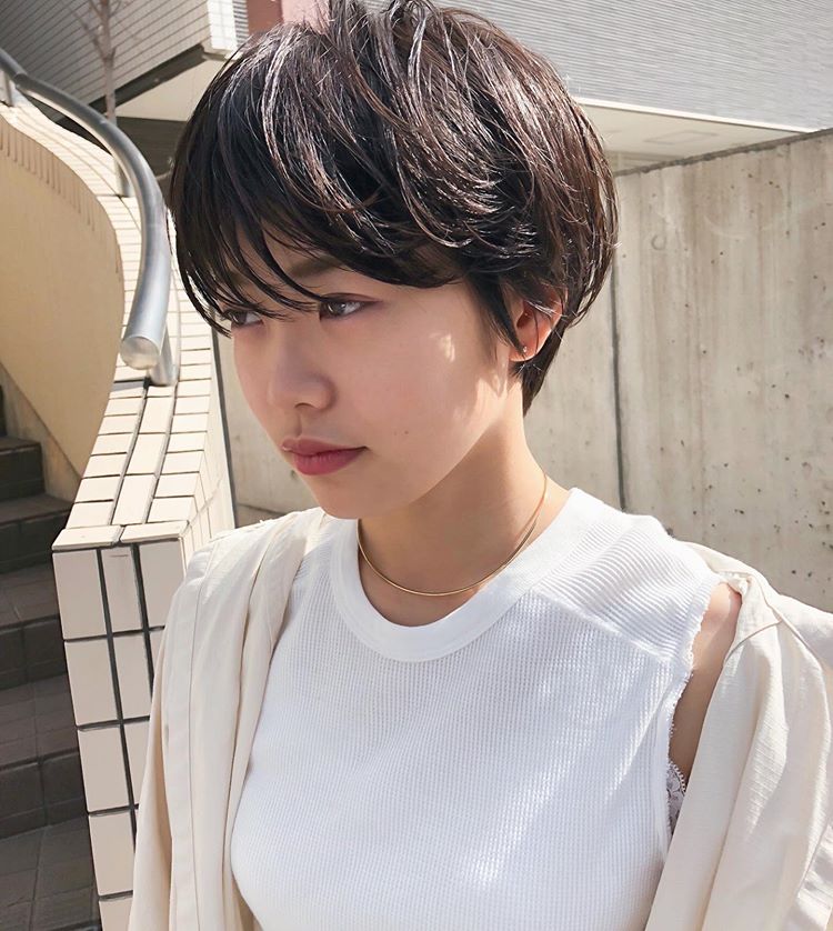 小清新的短发简单方便有气质