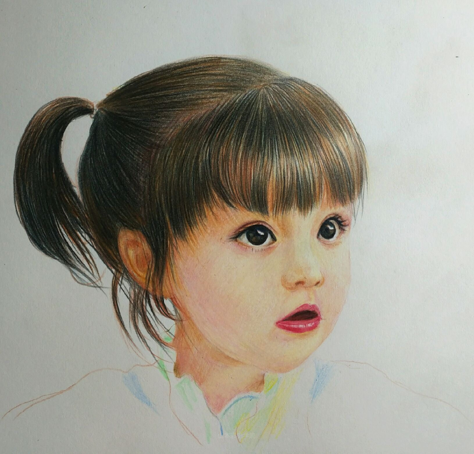 零基础彩铅画教程-可爱的小女孩绘画技巧