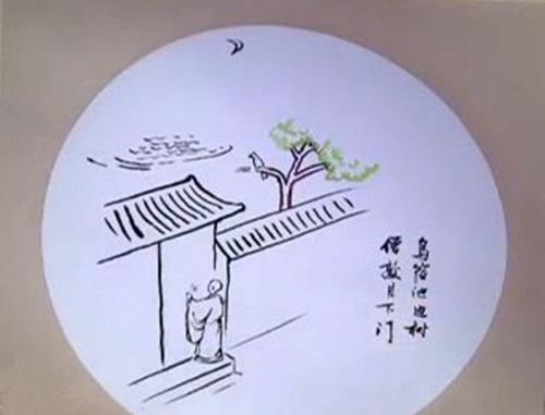 诗词大会康震老师现场作画题诗完整版,赶快收藏