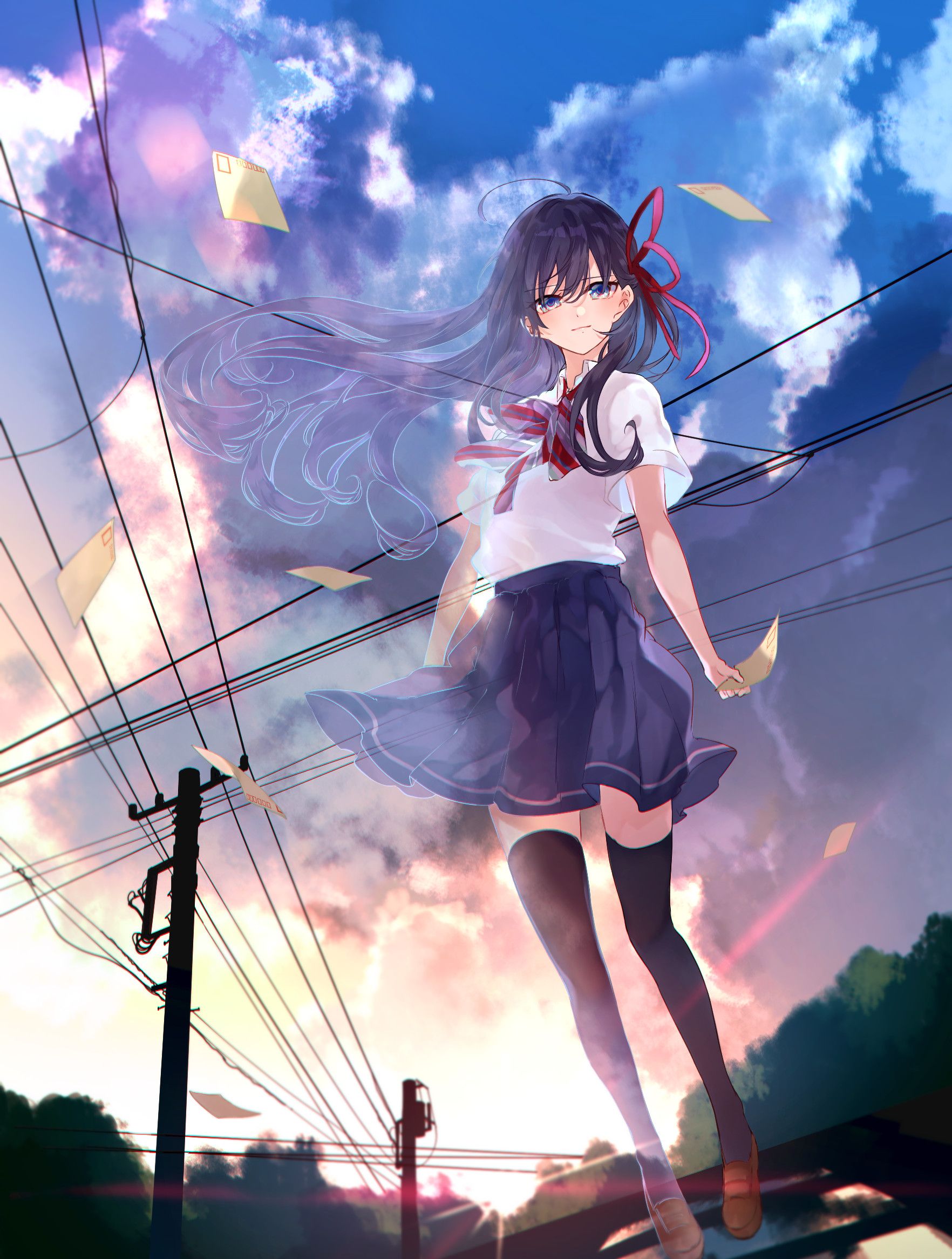 日本画师画风很棒的一组可爱妹子插画作品造型可爱色彩相当夺目