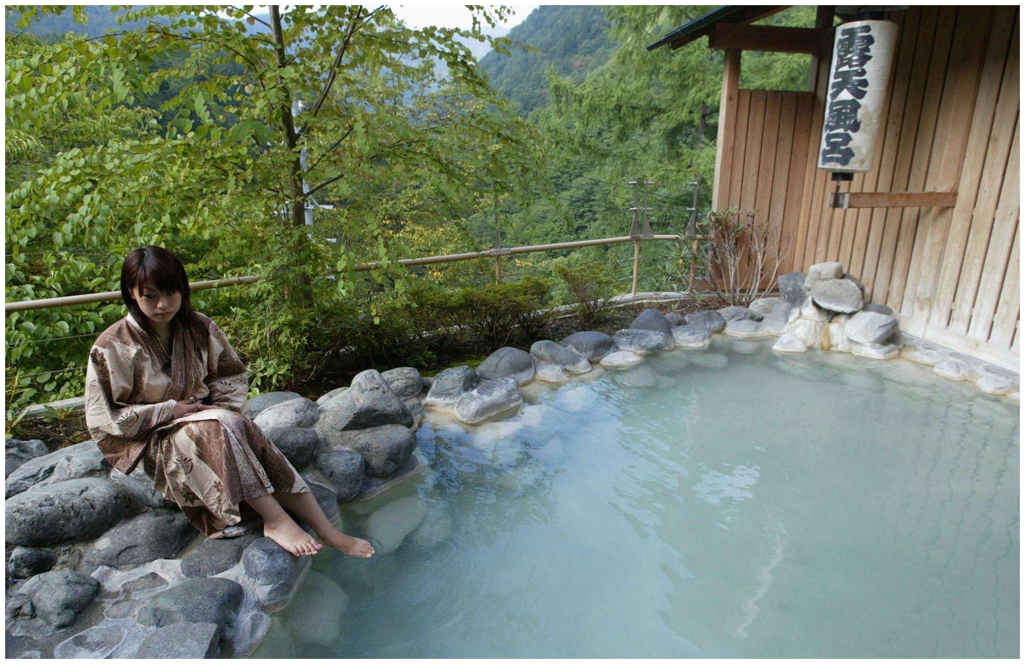 日本温泉分布图图片