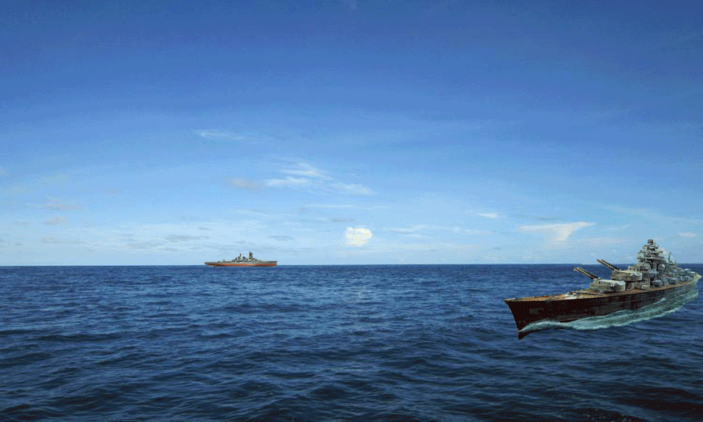 动态图解围猎俾斯麦号一艘战列舰单挑整个皇家海军视觉震撼