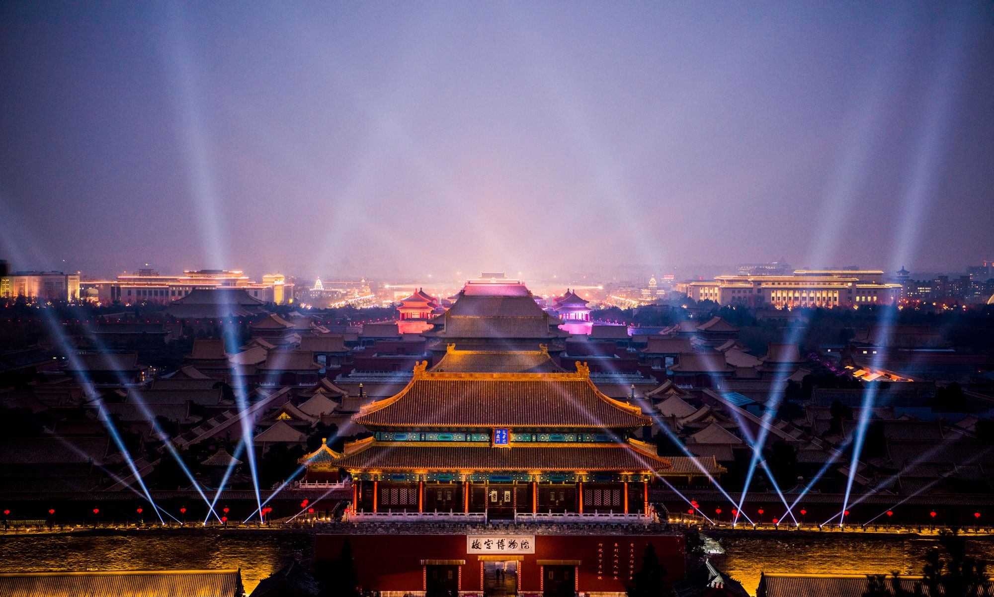 光影下的故宫,科技和古典建筑的完美呈现!