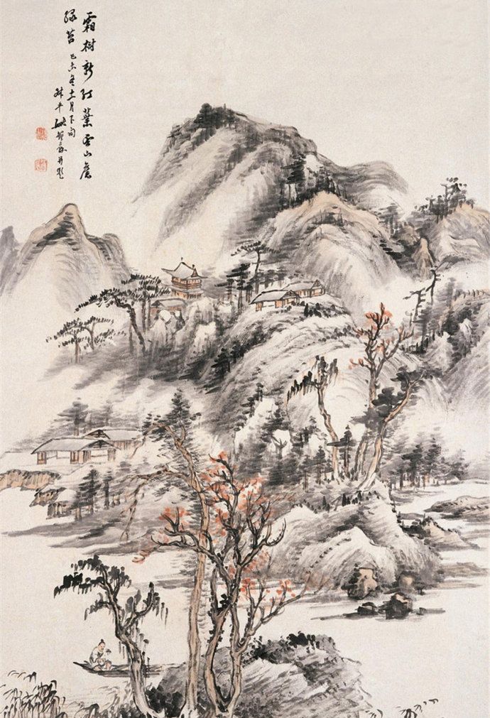 清末民初画家姚叔平山水画作品欣赏