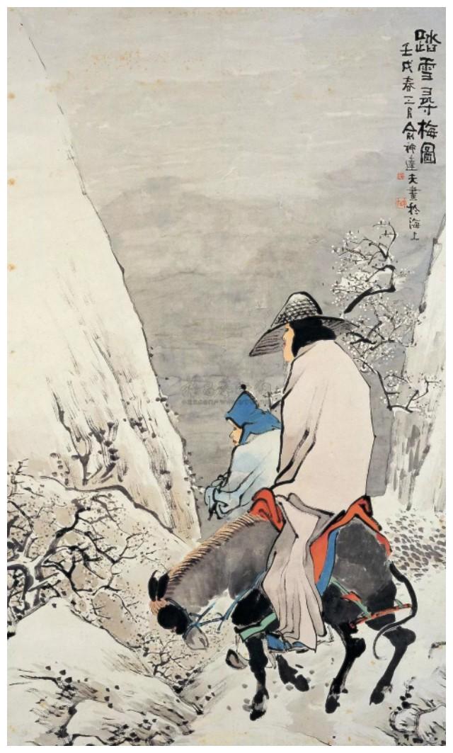 国画里踏雪寻梅图——意蕴之美、人品之美、空灵之美|梅图|意蕴|驴_新浪新闻