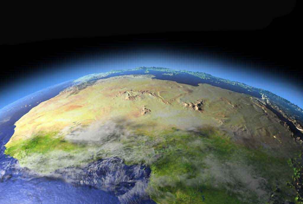 在太空中鸟瞰地球,真美,很期待未来的太空旅行早日到来