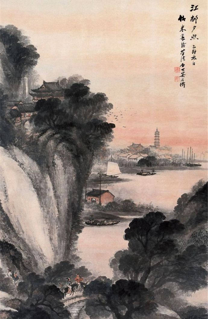 烟云雾岚墨韵淋漓清末民初吴石仙山水画作品欣赏